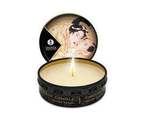 Vela de masaje Shunga Mini con aroma a vainilla.