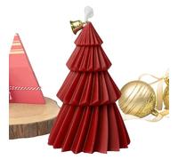 Vela de Navidad - Vela perfumada de de 6,5 cm, decoración perfumada, en forma de árbol de Navidad, decoración natural del hogar, mesa decorativa, centros de mesa para comedor, dormitorio
