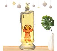 Vela de oración sin llama - Luz decorativa 18 x 6 cm, vela LED de acrílico, vela devocional religiosa con imagen de los santos de Jesús | Iluminación espiritual para la iglesia, el hogar, la ma