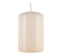 Vela de pilar brillante estándar DONAU HOME/Vela de parafina / 50 x 80 mm/Crema/Para decoración / 30 horas de duración/Vela decorativa de cera / 1 unidad