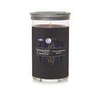 Vela de pilar mediana Yankee Candle MidSummer's Night Signature de 14.25 oz, color negro