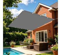 Vela de Sombra 200 x 300 cm Rectangular Protección Rayos UV Resistente Transpirable Transpirable Toldos Vela Toldo Parasol Terraza Exterior para Tejado de Terraza, Balcón, Gris Claro