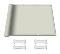 Vela de Sombra Rectangular 1.6 x 1.8 m Red de Sombra Aktive Garden Toldo Vela Cuadrado con Cuerda Libre para Balcón Piscina Terraza y Jardín, Blanquecino