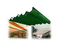 Vela de sombra retráctil con forma de ola, resistente al agua.Cubierta de sombra for pérgola,Para patio, terraza, césped, jardín, patio, cochera((WxL)1.2x3.5m)