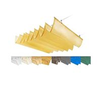 Vela de sombra retráctil impermeable for exteriores.Toldo retráctil for exteriores con forma de ola, parasol.Para jardines al aire libre, patios, terrazas y cenadores((WxL)1.2x10m)