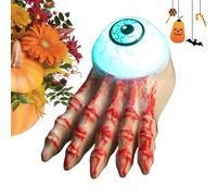 Vela de té de terror, con forma de globo ocular aterrador, accesorio de ambiente de , vela espeluznante | para el hogar, oficina, dormitorio, jardín, patio, sótano, garaje, casa de