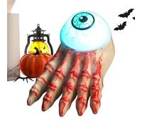 Vela de terror | Lámpara decorativa con forma de globo ocular aterrador | Luz de vela de Halloween | para casa encantada, jardín, patio, sótano, garaje, granja, pub, oficina en casa