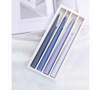 Vela de vela vela vela perfumada color regalo más de 7 horas duración juego de 4 (azul - Wild Bluebell)