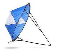 Vela de Viento para Barco de Kayak de 108 cm, canoas Paleta de Viento a Favor del Viento Vela de Tabla Plegable con Ventana Transparente y Bolsa de Almacenamiento Kit de Accesorios para velero