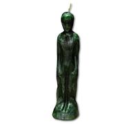 Vela de vudú para hombre verde | Hoodoo - Conjure Candle Men dinero suerte éxito magia para un hombre tomando la magia de los daños