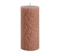 Vela decorativa flor rosa oscuro - Modelo grande - H. 20 cm