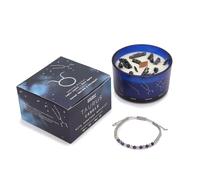 Vela del Zodíaco con Piedras Naturales y Pulsera de Piedras Semipreciosas en Cajita Regalo - Velas Perfumadas Aromaterapia - Regalo Original para Conectar con el Signo del Horóscopo (Tauro)