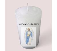 VELA DEVOCIONAL ARCANGEL GABRIEL. Color Blanco. Religiosa. Vela de Peticiones y Agradecimientos para el Arcángel Gabriel. Luz Blanca para atraer la protección del arcángel. Vela de iglesia.