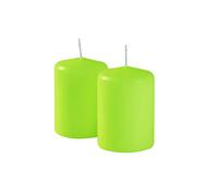 Vela diámetro 7 cm altura 10 cm - Color verde Pop - Para operadores Horeca, eventos y decoración del hogar - Duración 55 horas - Cereria Di Giorgio