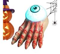 Vela eléctrica de Halloween, lámpara decorativa con forma de globo ocular, vela LED de Halloween, para casa encantada, jardín, patio, garaje, granja, pub, hogar, oficina, dormitorio