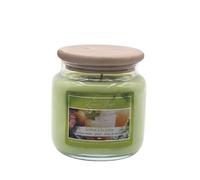 Vela (en bombonera) cera colorida vegetal perfumada de 430 g, aroma de sorbet a la pera - Las luces del tiempo
