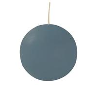 Vela esférica decorativa lacada diámetro 10 cm - Duración 49 horas - Color azul polvo - Caja regalo - Cereria Di Giorgio
