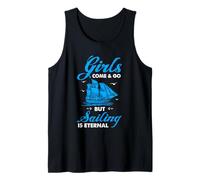 Vela Eterna Cita Náutica Niñas Ven Go Barco Humor Camiseta sin Mangas