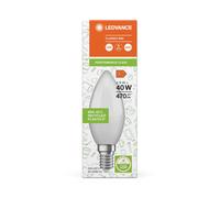 Vela LED clásica B 40 de plástico reciclado, 4,9 W 4099854205187