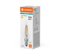Vela LED clásica B 40 filamento P 3,4 W 840 transp 4099854466403