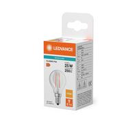 Vela LED clásica P 25 Filamento 2,5 W 827 Transpar 4099854482748