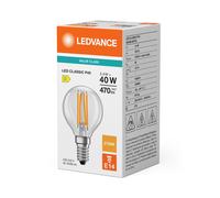 Vela LED clásica P 40 Filamento P 3.4W 827 Transpa 4099854468414