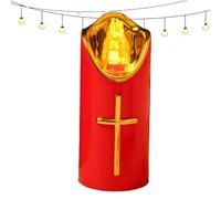 Vela LED sin llama impermeable - Vela de tumba vacilante para exterior con pilas | Impermeable para cementerio, jardín y conmemoración | Decoración segura y duradera resistente a los rayos UV