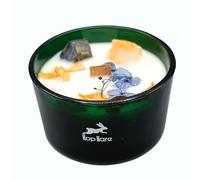 Vela Mágica con Flores y Gemas Hop Hare - Vela Cera de Soja hecha a mano - 8,8x5cm (El Sol)