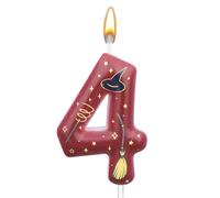 Vela Mágica Cumpleaños Mago, Temática Mágica Velas Cumpleaños Numeros Adorno para Tarta Artículos Fiestas de Mago Mágico para Niños Niñas Regalos de Fiesta (4)