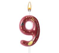 Vela Mágica Cumpleaños Mago, Temática Mágica Velas Cumpleaños Numeros Adorno para Tarta Artículos Fiestas de Mago Mágico para Niños Niñas Regalos de Fiesta (9)