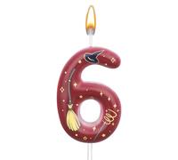 Vela Mágica Cumpleaños Mago, Temática Mágica Velas Cumpleaños Numeros Adorno para Tarta Artículos Fiestas de Mago Mágico para Niños Niñas Regalos de Fiesta (6)
