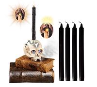 Vela Negra con Ritual de Protección para Quitar el Mal de Ojo y Envidia, Deshace Hechizo Maldito de Magia Negra - Larga Duración de Cera Artesanal Natural Protectora