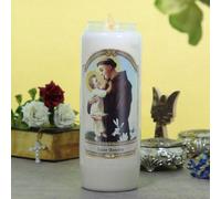 Vela Novena de San Antonio de 17,5 cm - Vela novena - Culto cristiano en cera vegetal