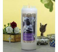 Vela Novena para los Difuntos 17,5 cm - Vela Novena - Culto cristiano en cera vegetal