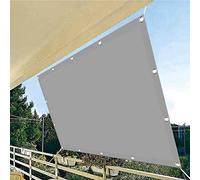Vela Ombreggiante Traspirante 1,2 x 9 m Resistente Intemperie Rete Ombreggiante con Occhielli Frangivista per Balcone Terrazza Grigio Chiaro