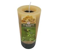 Vela Palo Santo RUDA. Aroma Sagrado. Velon palo santo con alma de ruda. PALO SANTO RUDA. Purificacion, limpieza, proteccion. Hecho por artesanos emn España.