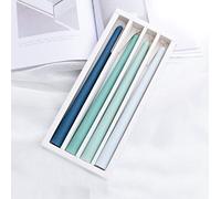 Vela Perfumada Color Regalo Caja Más de 7 Horas Duración Juego de 4 (Verde - Océano y Bosque)