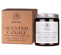 Vela Perfumada con Aceites Esenciales de Ylang Ylang & Vetiver & Pachulí y Canela 150g - Vela de Cera de Soja - Aroma de Relajación - Fragancia para Hogar - Idea para Cumpleaños - Navidad