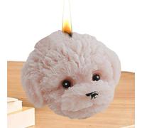 Vela perfumada con cabeza de perro en forma de animal | Creativa de soja con perfume de rosa | Decorativa para perros para amantes de los perros, ideal como regalo, para la casa, la habitación