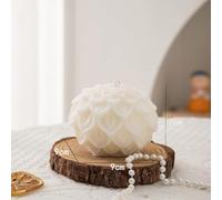 Vela perfumada con forma de flor de loto, 240 g, geométrica de moda, hecha a mano, aroma de cera de soja, vela decorativa para mesa de fotos, regalo perfecto para meditación y alivio del estrés y