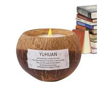 Vela perfumada de Coco - cáscara de Coco Natural, Vela perfumada con múltiples fragancias | Vela de relajación Creativa Duradera con diseño Moderno para el hogar, cumpleaños, Boda, gesc