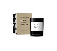 Vela perfumada de lujo Candly&Co n.° 1 "Can't Adult Today"/ 100% soja/Vidrio ahumado/Mecha de algodón/ 250g/ Geranio, incienso, rosa, madera oriental, ámbar, almizcle blanco/Hecha a mano en la UE