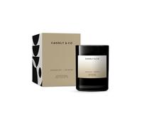 Vela perfumada de lujo Candly&Co n.° 1 Geranio - Incienso/Vela perfumada de lujo/100% soja/Vidrio ahumado/Mecha de algodón/250 g/Geranio, incienso, rosa, madera oriental, ámbar, almizcle blanco