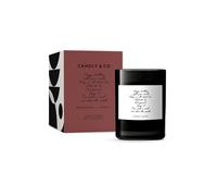 Vela perfumada de lujo Candly&Co n.° 5 "Feliz Cumpleaños"/ 100% soja/Vidrio ahumado/Mecha de algodón/ 250g/ Bergamota, neroli, menta, té verde, pino, pimienta/Hecha a mano en la UE