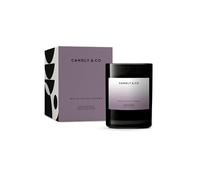 Vela perfumada de lujo Candly&Co n.° 8 Flor de Loto Blanca/ 100% soja/Vidrio ahumado/Mecha de algodón/ 250g/ Flor de loto, uvas, grosellas, almizcle y hojas verdes/Hecha a mano en la UE