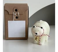 Vela perfumada de Navidad con forma de oso polar, vela perfumada decorativa para centros de mesa de Navidad, decoración del hogar