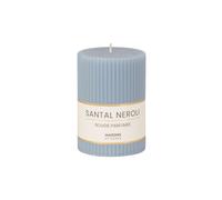 Vela perfumada de rayas azules de 7x10 cm