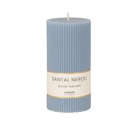 Vela perfumada de rayas azules de 7x15 cm