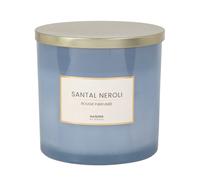 Vela perfumada de vidrio azul de 15x15 cm