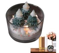 Vela perfumada decorativa de Navidad, vela de aromaterapia navideña | Vela de té perfumada creativa decoración navideña | Vela relajante de té de yoga, de vacaciones de invierno, para cha